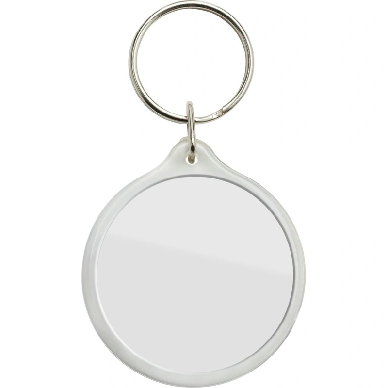 Ronde kunststof sleutelhanger