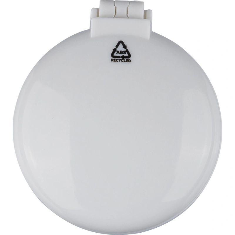 Opvouwbare gerecyclede ABS haarborstel met spiegel