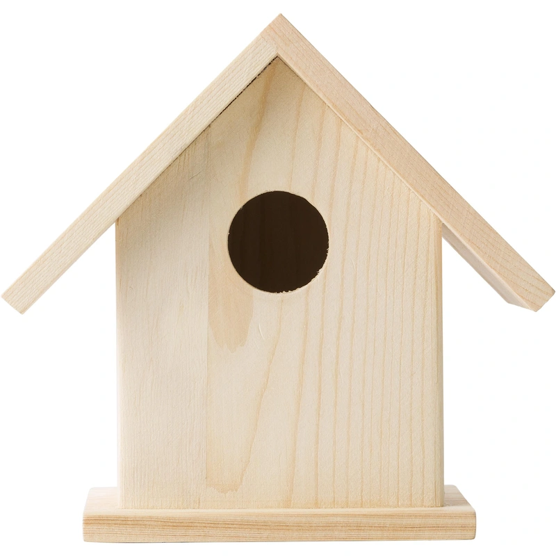Houten Vogelhuisje met Verfset