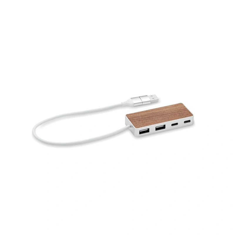 UBAH 4-poorts USB-hub 27,5 cm