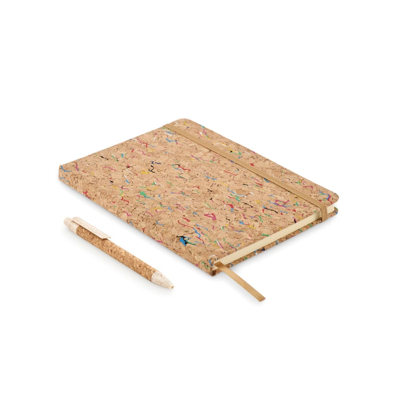 A5 Notitieboek met Gekleurde Kurken Kaft