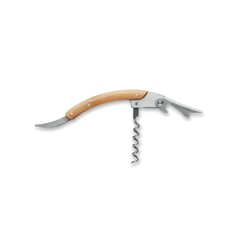 Roestvrijstalen Kelnermes met Bamboe