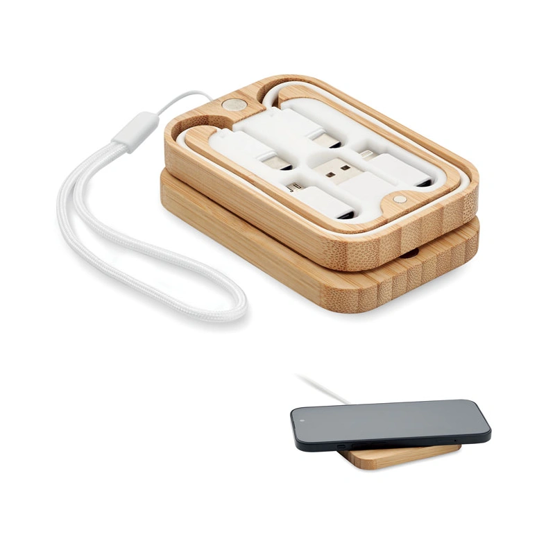 15W Draadloze Oplader in Bamboe