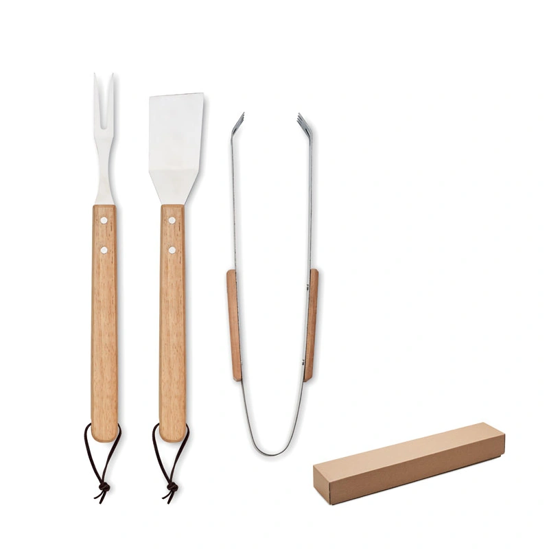 Eikenhouten Barbecueset