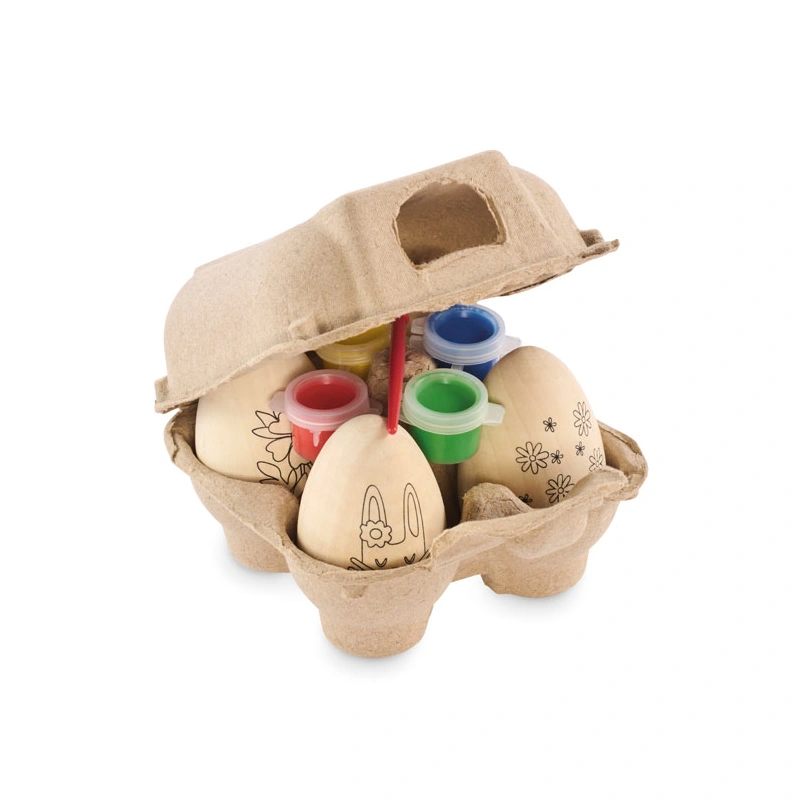 Houten Paaseieren Verfset