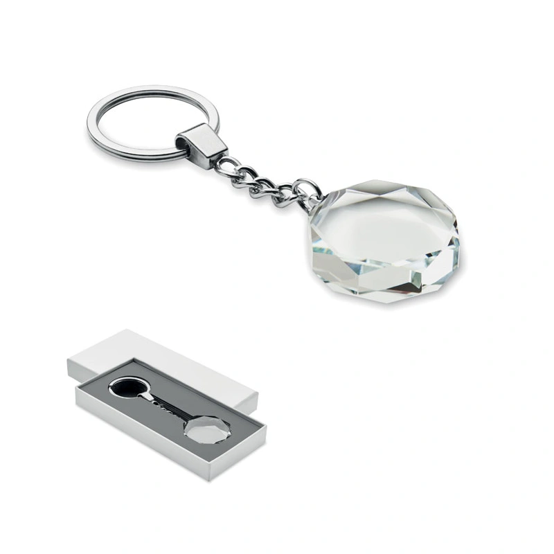 Glazen Ronde Award Sleutelhanger