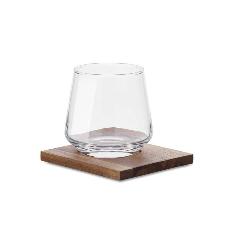 Set van Whiskyglazen met Onderzetter