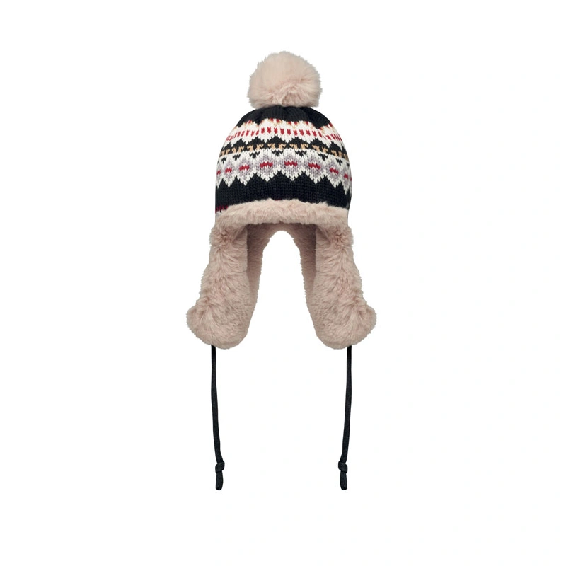 Gebreide muts met oorflap