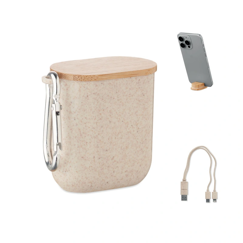 Kabelset in Koker met Telefoonstandaard