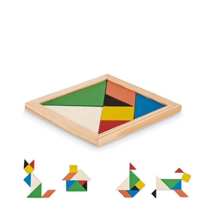 Houten Tangram Puzzel