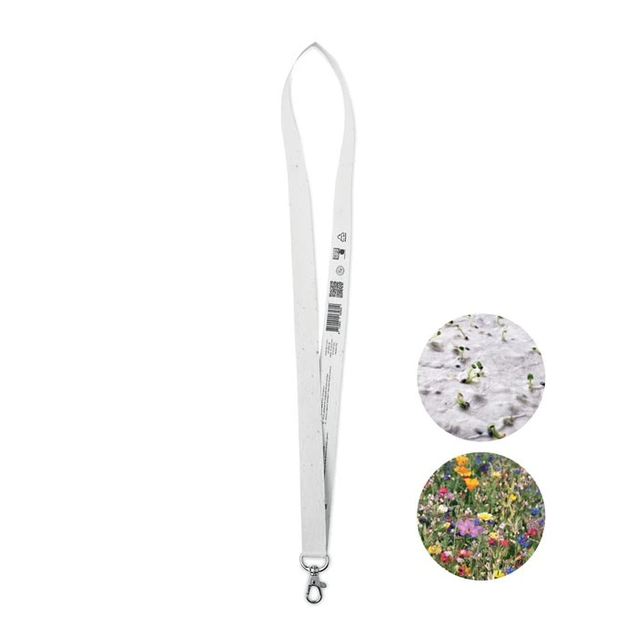 Zaadpapier Lanyard met Haak 20 mm