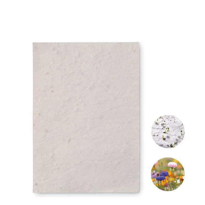 A6 Zaadpapier met Wilde Bloemen