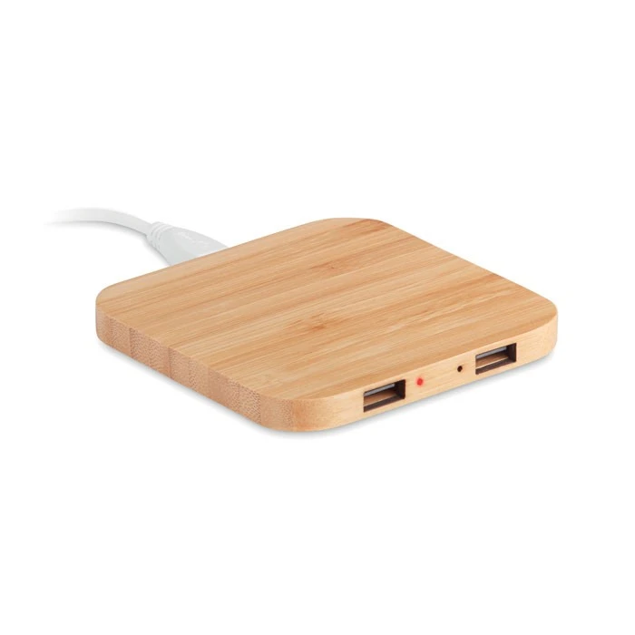 Bamboe Draadloze Oplader met USB