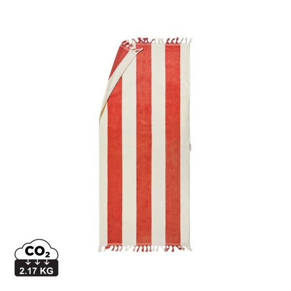 VINGA Valmer strand handdoek, rood