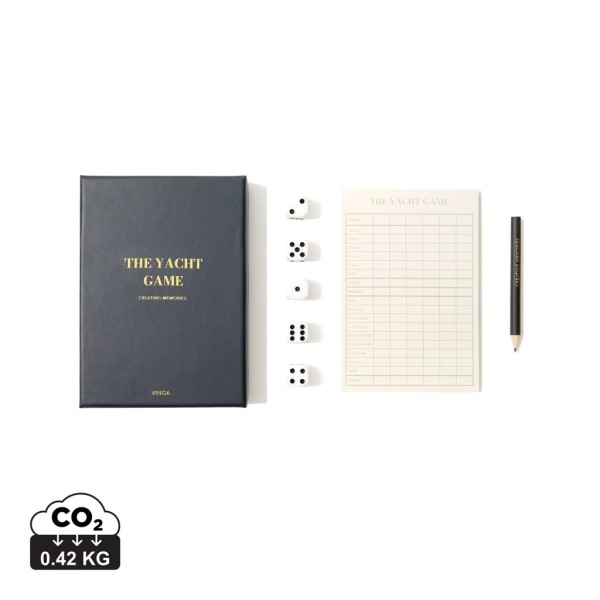 VINGA The Yacht coffee table game, donkerblauw