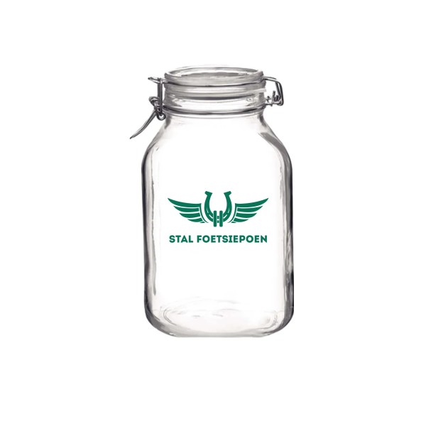 Fido Weckpot 1,5 l vierkant