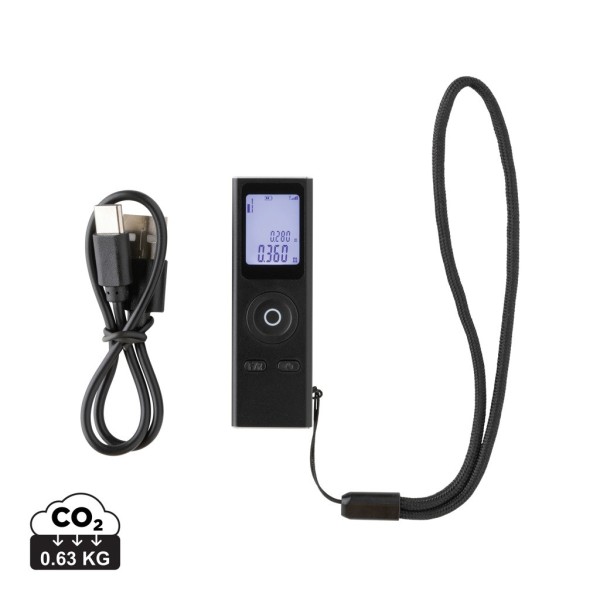 Gear X RCS gerecycled aluminium 30 meter laserafstandsmeter, zwart