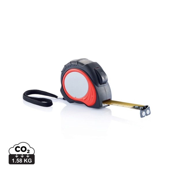 Tool Pro autostop rolmaat 5m/19mm, rood