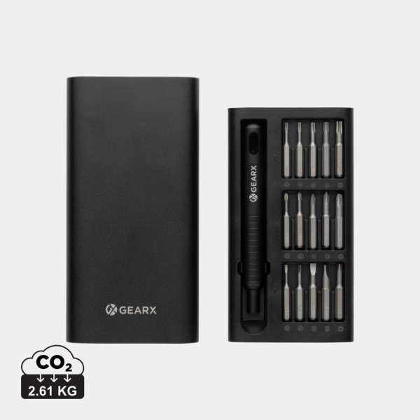 Gear X 31-in-1 precisie schroeven-draaierset, zwart