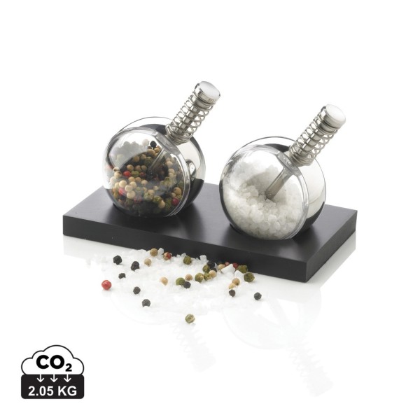 Planet peper & zout set, zwart