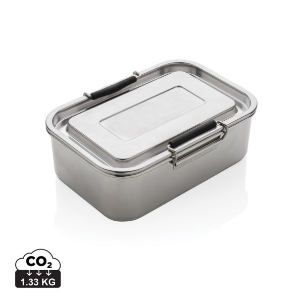 RCS gerecycled roestvrijstalen lekvrije lunchbox, zilver
