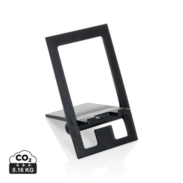 SnapStand RCS gerecycled plastic telefoonstandaard, zwart