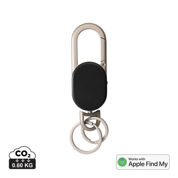 Keyfinder sleutelhanger met wereldwijd lokaliseren en USB C, zwart