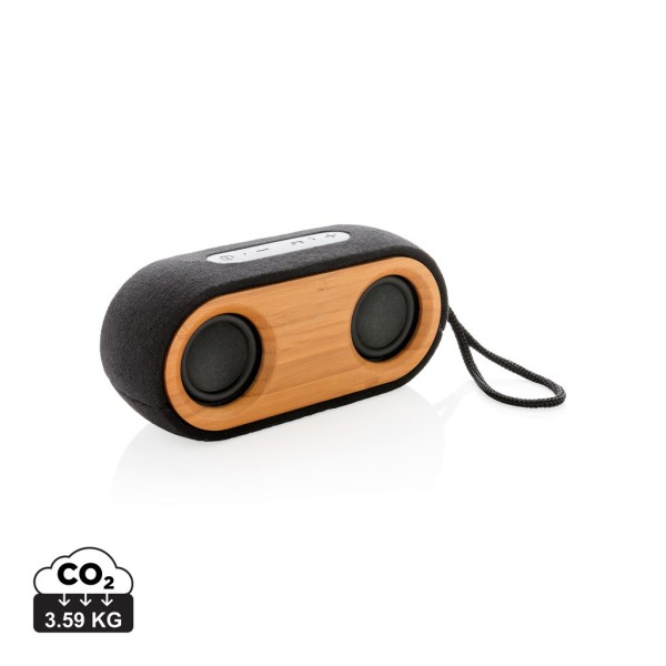 Bamboo X dubbele 10W speaker, zwart