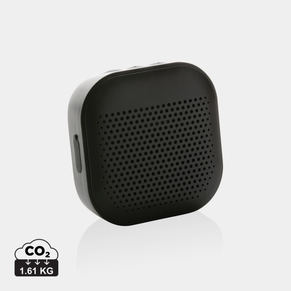 RCS gerecycled plastic Soundbox 3W speaker, zwart