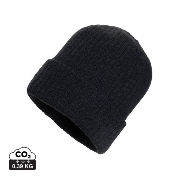 Pryor AWARE™ Polylana® beanie met omslag, zwart