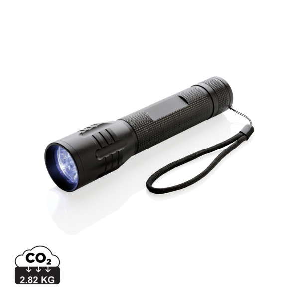 3W CREE zaklamp groot, zwart