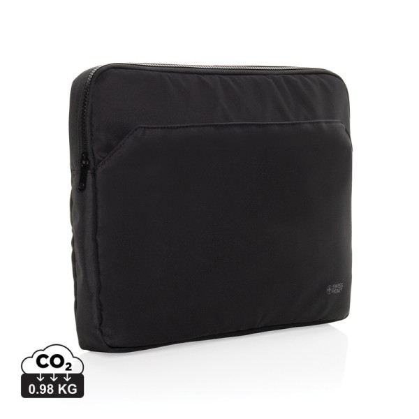 Swiss Peak Aware™ RPET Essential 15,6 inch laptopsleeve, zwart