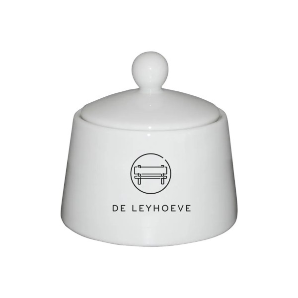 Suikerpot Eva wit 20 cl ( met deksel )