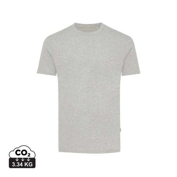 Iqoniq Manuel gerecycled katoen t-shirt ongeverfd, heather grey