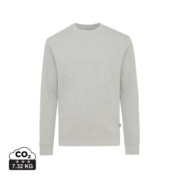 Iqoniq Denali gerecycled katoen sweater ongeverfd, heather grey