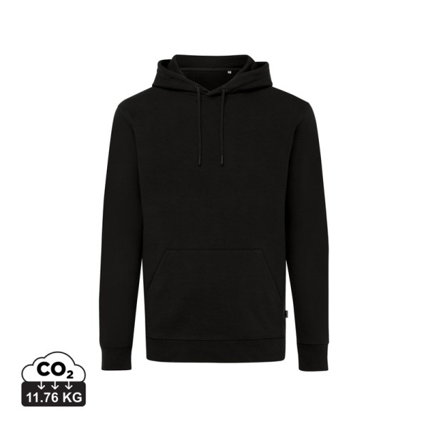 Iqoniq Jasper gerecycled katoen hoodie, zwart