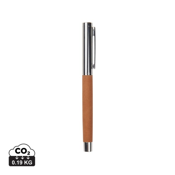 VINGA Bosler RCS recycled RVS pen, bruin