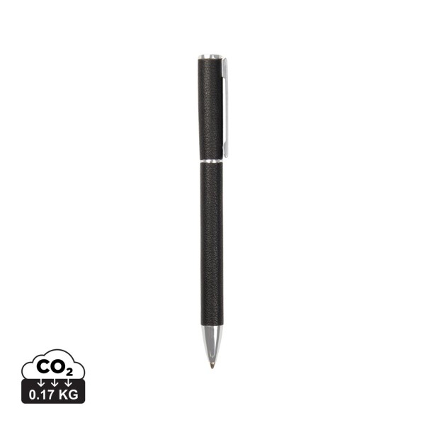 VINGA Timo RCS recycled aluminium pen, zwart