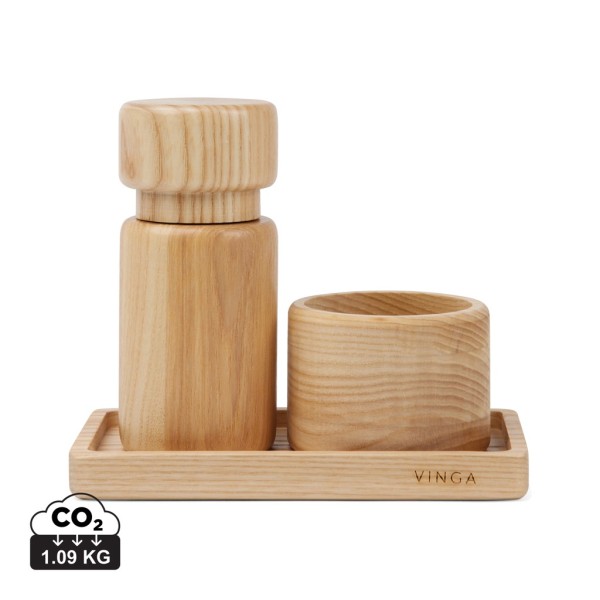 Vinga Retro peper & zout stel, bruin