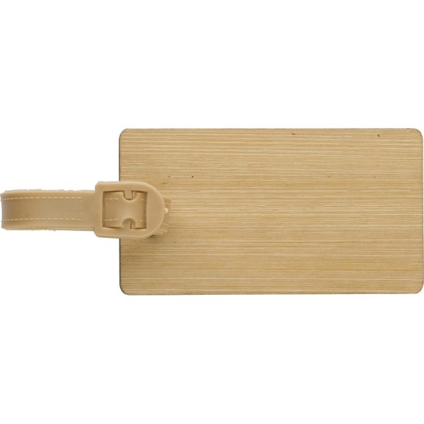Bamboe bagagelabel Shawn