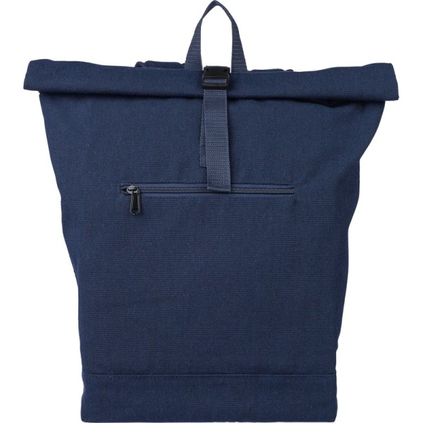 Gerecyclede polycotton (330 gsm) roll-top reistas Thaddeus