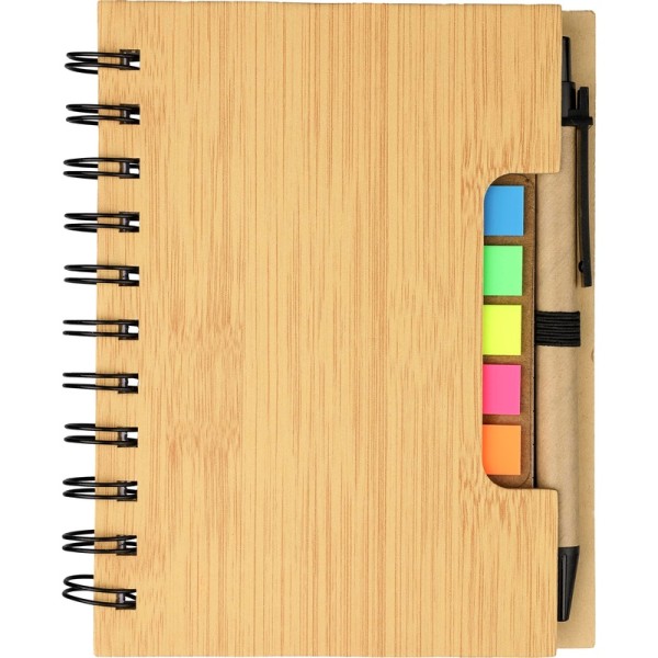 Draadgebonden notitieboekje met balpen Niall