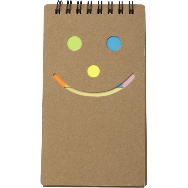 Kartonnen memoblaadjes set Kim