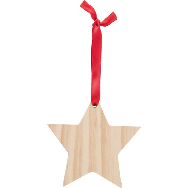 Houten kerstornament Ster Caspian