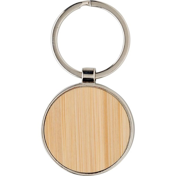 Bamboe en metalen sleutelhanger Tillie