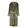 VINGA Louis luxe pluche RPET badjas maat S/M, groen-312014