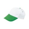 Cap 5 panel wit met gekleurde klep en klittenbandsluiting-1098