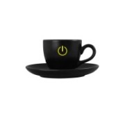 Duralite Matt Black Espresso 9,5 cl SET