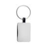 RCS rechthoekige sleutelhanger van gerecycled zinc alloy, zilver-312981