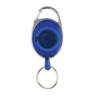 Roller clip sleutelhanger gemaakt van RCS gerecycled plastic, zwart-312992